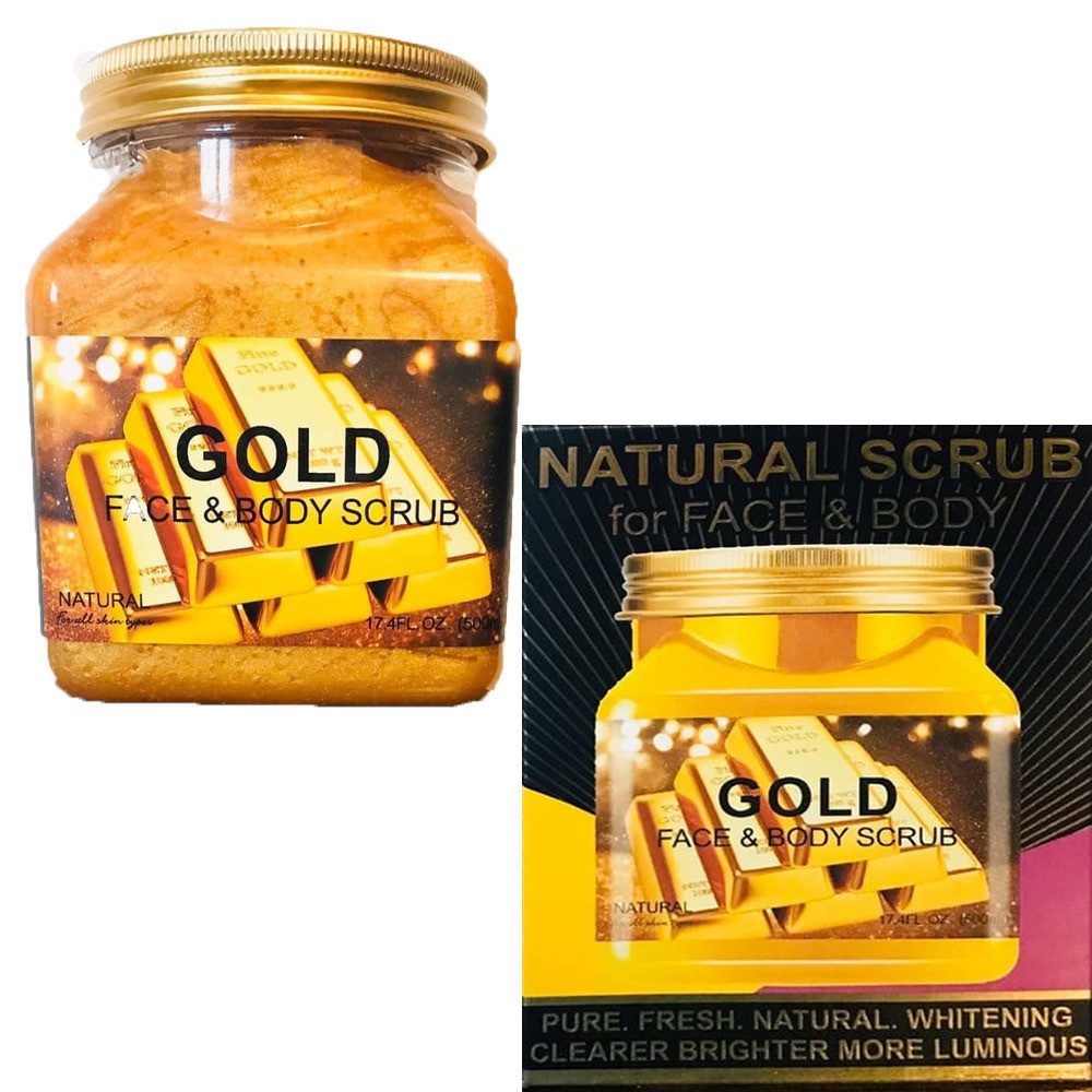 Natural gold face and body scrub 1 Natural gold face and body scrub